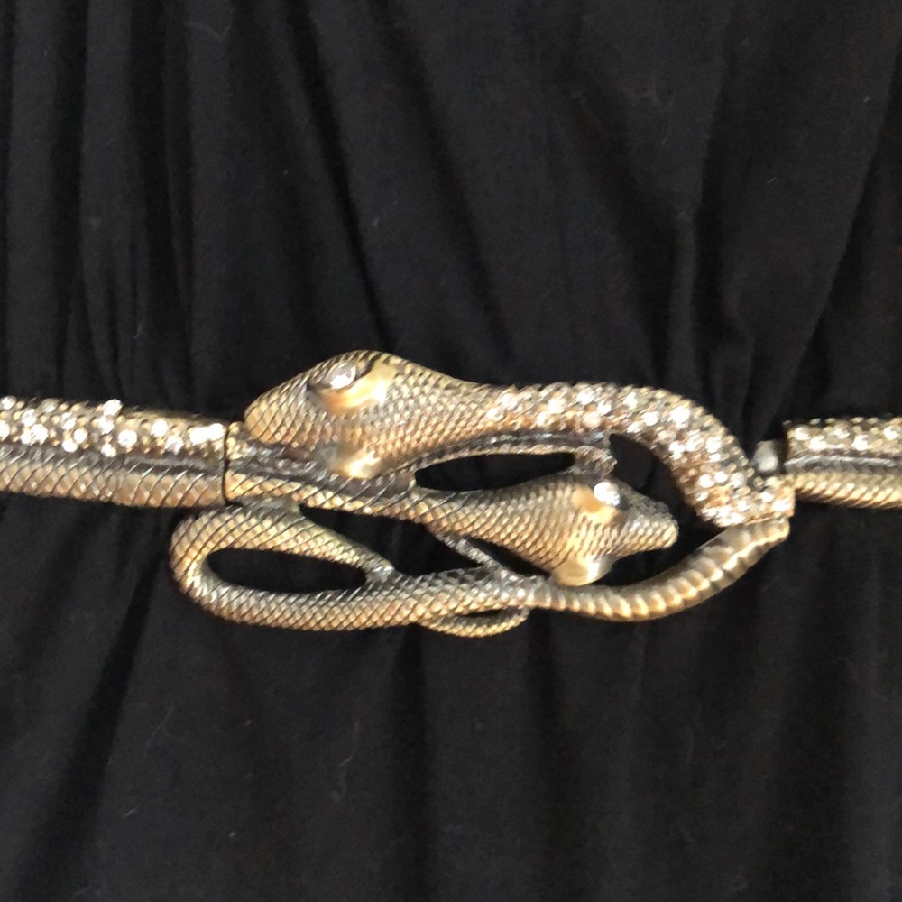 Totally Unique Bejeweled Snake Top
